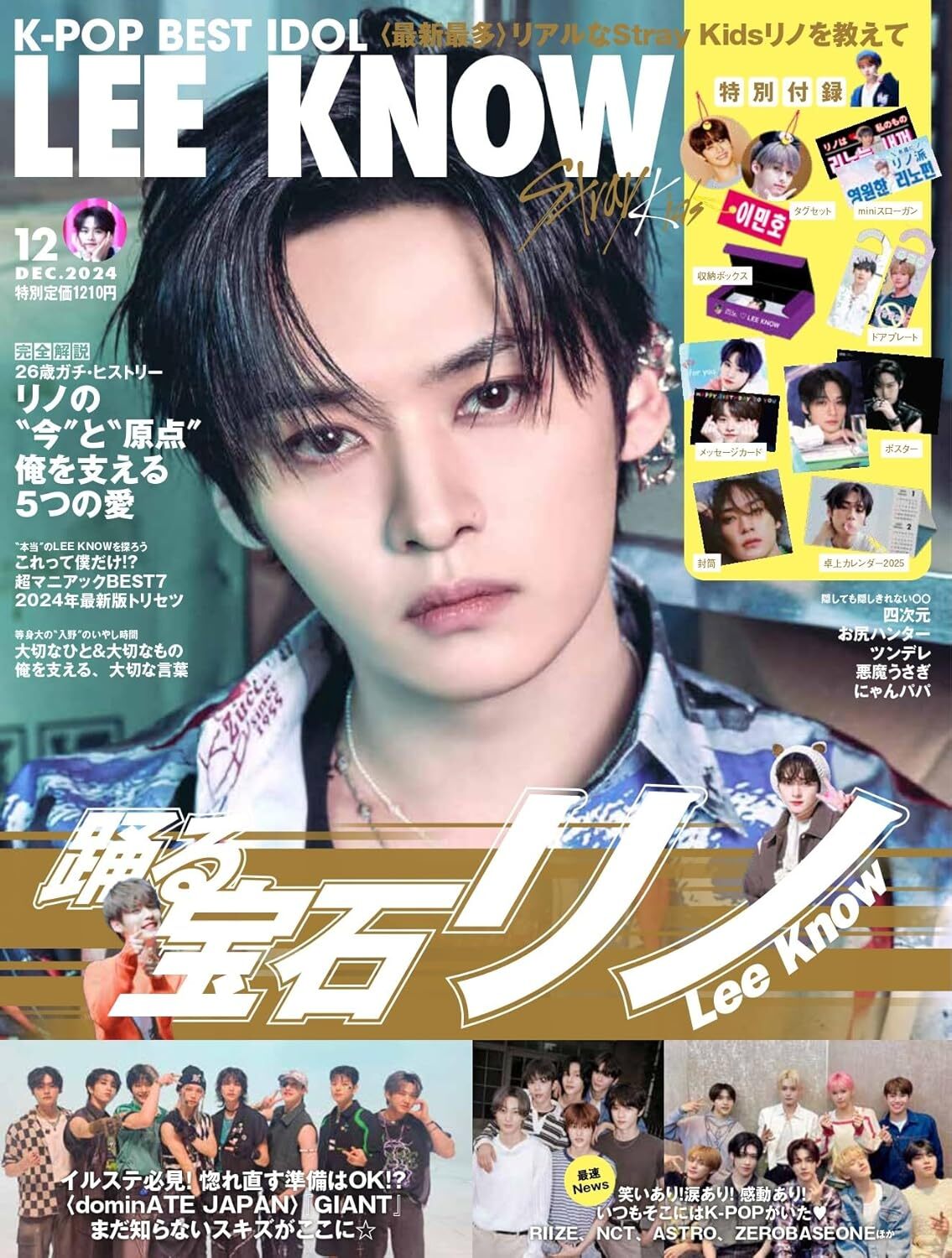 Straykids Lee Know K-POP BEST IDOL Japanese magazine w/ all