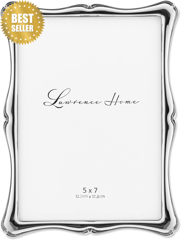 Frames 710257 Silver Metal Romance Picture Frame, 5 by 7-Inch