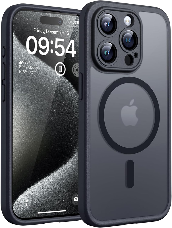 Magnetic for iPhone 15 Pro Max Case, Upgraded Full Camera Protection, Fit for Ma