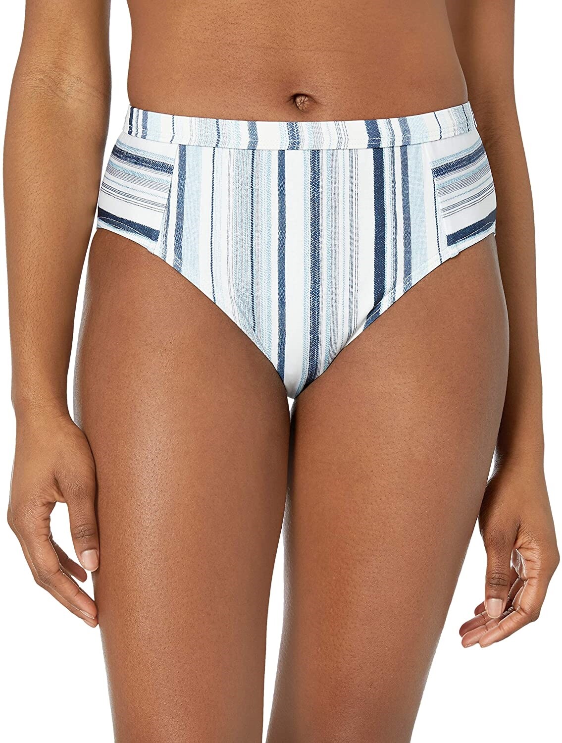 Splendid Women's 189612 High Waist Bikini Bottom Swimwear Size L