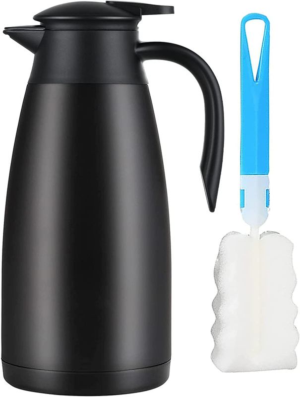 68Oz Stainless Steel Thermal Coffee Carafe,Double Walled Vacuum Thermos, Thermal