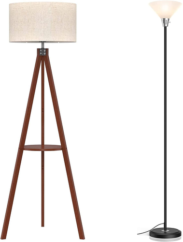 Floor Lamp, Mid Century Standing Lamp Torchiere Lamps...