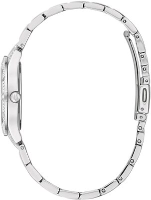 Pre-owned Bulova Silver Womens Analogue Watch Phantom Crystal 96l291