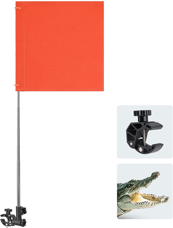 Orange Boat Flag, Water Ski Flag with Flag, Skier down Flag for Swimmers, Surfer
