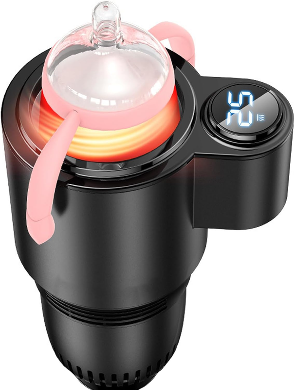 Smart Cup Holder, 2 in 1 Car Cooler Warmer, Portable Car Cooler Mug Holder, Cooling and Heating Beverage Cup Mug Tumbler Holder for Travel, Office and Home