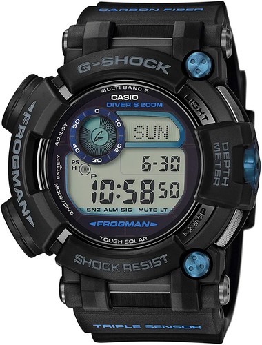 Pre-owned Casio G-shock Gwf-d1000b-1jf Frogman Multiband 6 Atomic Solar Men's Watch