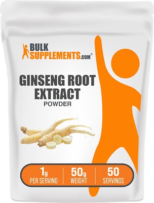 BulkSupplements Ginseng Root Extract - Promote Natural Energy & Endurance