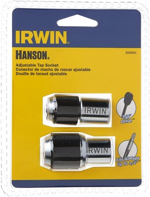 IRWIN 3095001 3/8'' Drive Adjustable Tap Socket Set (2 Pieces)