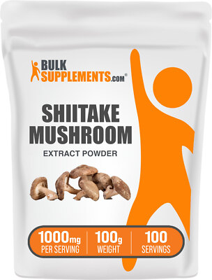 BulkSupplements Shiitake Mushroom Extract Powder - 1000 mg Per Serving
