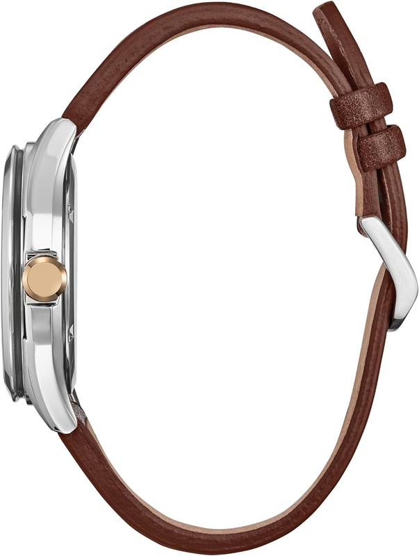 Pre-owned Propét Citizen Men's Eco-drive Disney Mickey Mouse Explorer Stainless Steel Case Watch, In Brown
