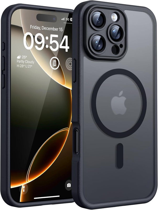 Magnetic for iPhone 16 Pro Case, Upgraded Full Camera Protection, Fit for MagSaf