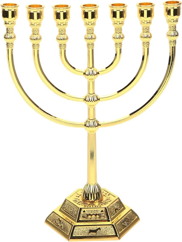 Hanukkah Candle Stand Jerusalem Candlestick Cente