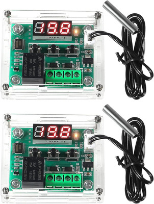 2PCS W1209 Temperature Controller Module,Led Display Digital Thermostat Module w