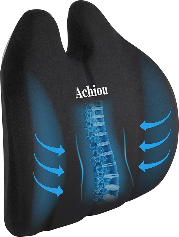 Achiou Lumbar Support Pillow for Office Chair, Back Support Pillow for Car...