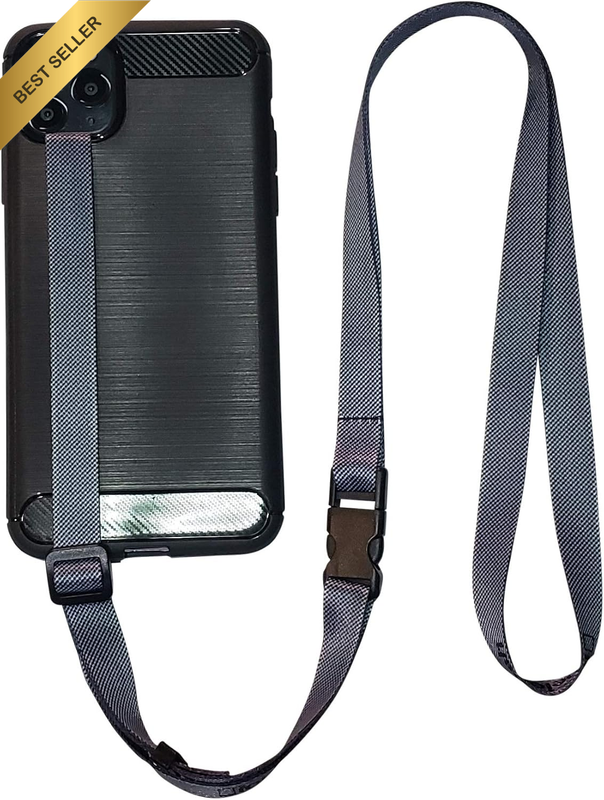 Phone Lanyard 3-in-1 Neck Wrist Hand Strap Tether Gray