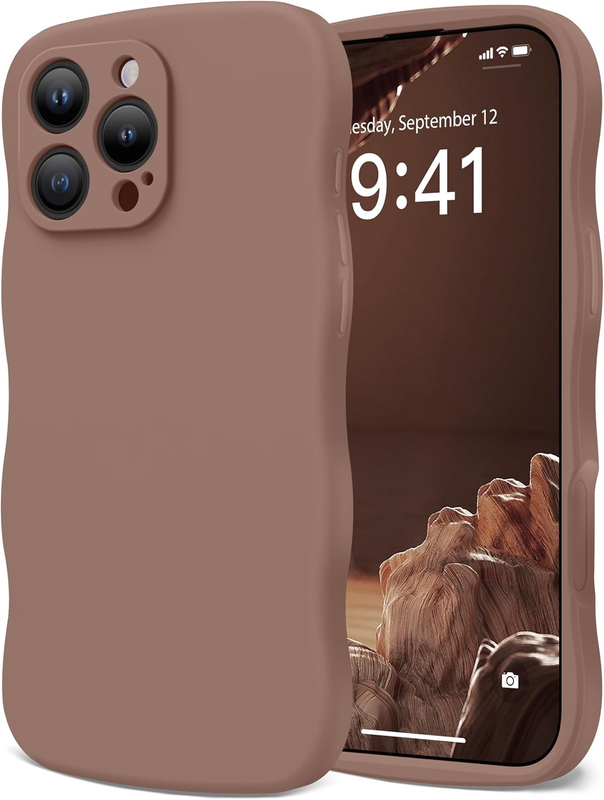 Magnetic & Silicone for Iphone 16 Pro Max Case, Brown | Compatible with Magsafe,