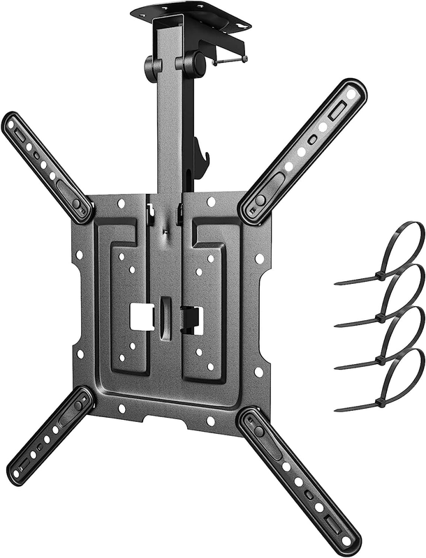Flip Down TV Mount, Manual Folding Ceiling TV Mount for Most