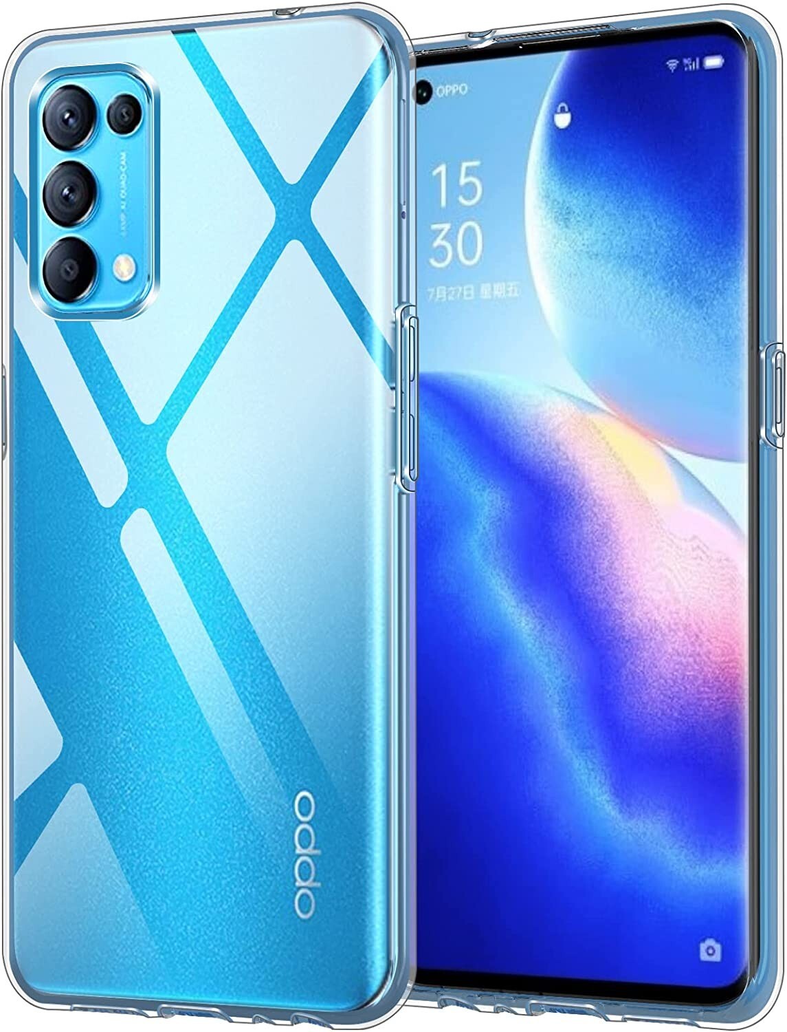OPPO - 【シュリンク付き！】OPPO Reno 5 A For OPPO RENO 5 5G SHOCKPROOF TPU CLEAR CASE SOFT SILICONE