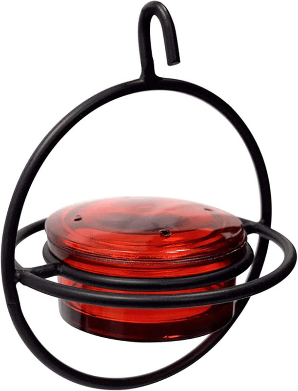 Handcrafted Hanging Bird Feeder Glass Outdoor Garden Hummingbird Oriole Decor