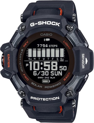 Pre-owned Casio G-shock Gbd-h2000-1ajr G-squad Sport Gps Bluetooth Digital Watch Men