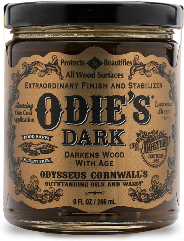 Odie&rsquo;S Dark &bull; Finish and Stabilizer for Wood &bull; Darkens with Age &bull; 9 Ounce Glass
