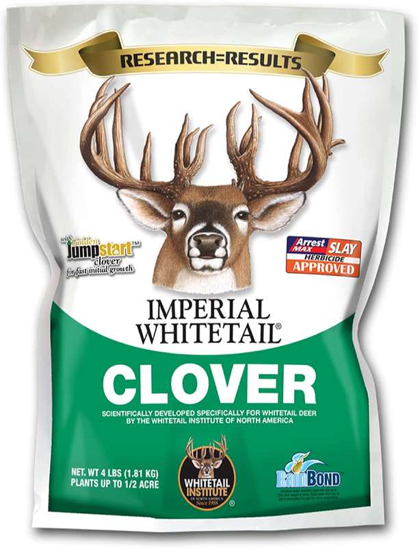 Imperial Clover Deer Food Plot Seed for Spring or Fall Planting, Promotes Antler