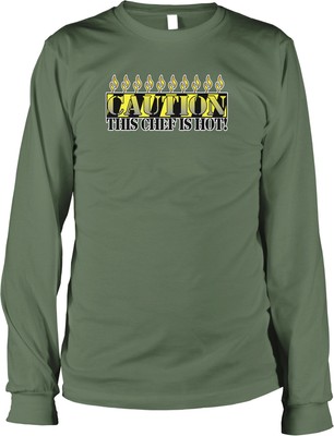 Caution, This Chef is Hot, Can't Touch It Long Sleeve T-shirt