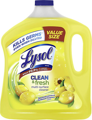 Lysol Multi-Surface Cleaner Value Size Sanitizing Disinfecting Lemon 90 FL OZ