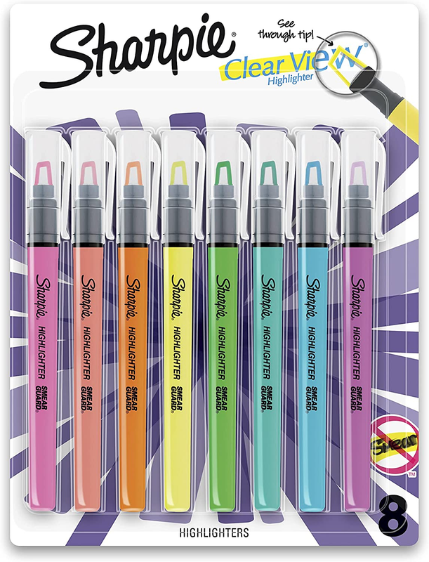 With See-through Chisel Tip Stick Highlighter 8 Count