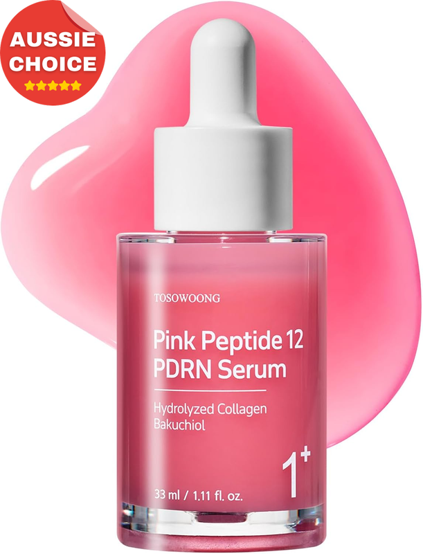 Pink Peptide 12 PDRN Serum 1% Salmon DNA 12 Peptides Niacinamide Korean 1.11oz