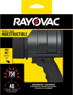 Virtually Indestructible LED Spotlight, 750 Lumen Waterproof Spot Flashlight