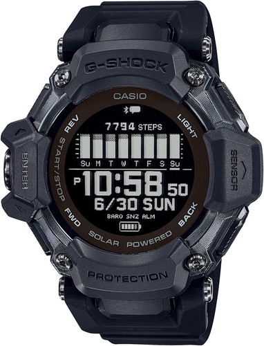 Pre-owned Casio G-shock Gbd-h2000-1bjr G-squad Sport Bluetooth Digital Gps Watch Men