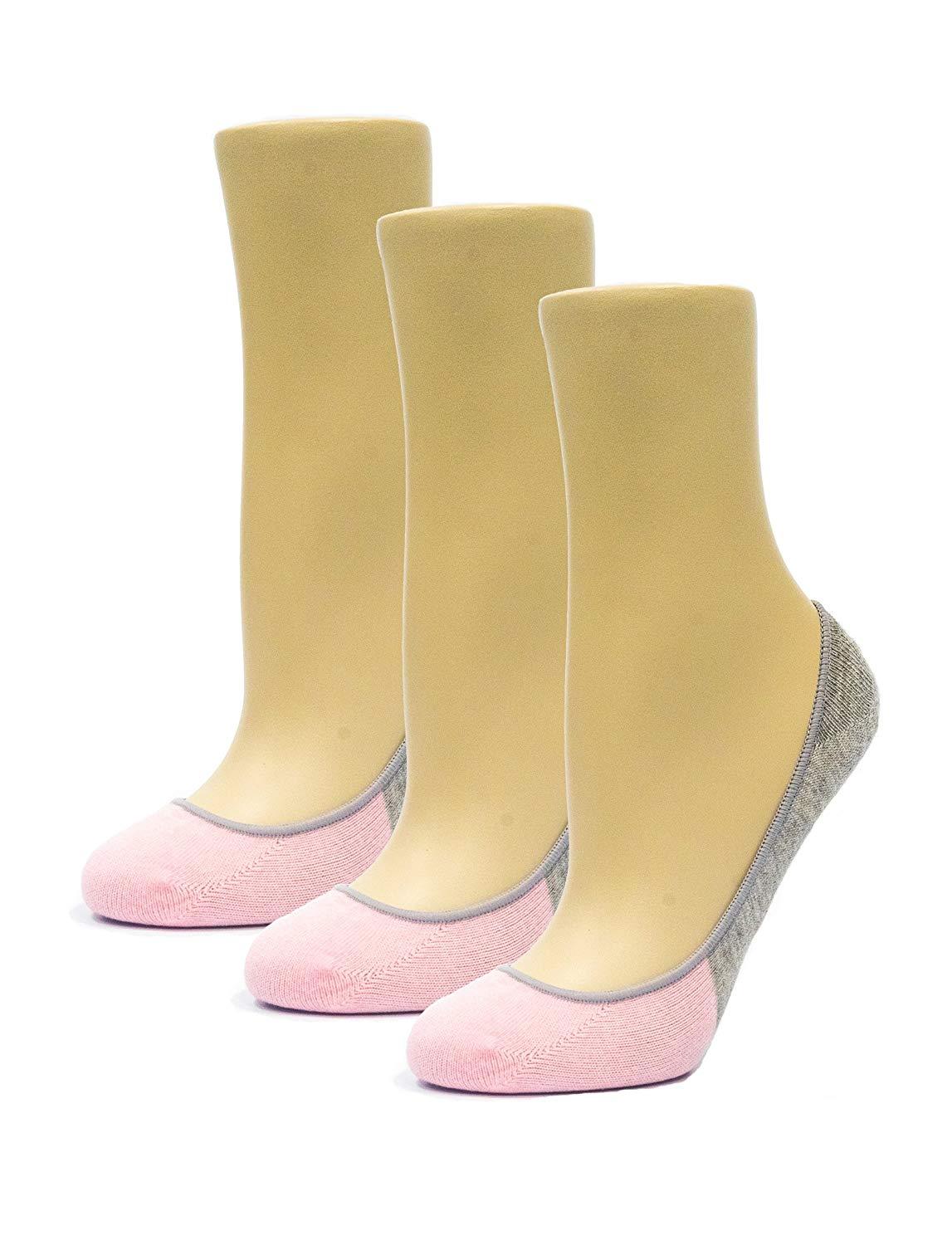 Thirty48 Women’s No Show Loafer Socks, Boat Shoe Liners with Non Slip Grip