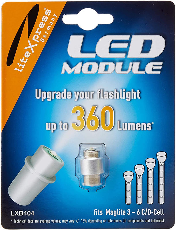 Litexpress LXB404 Led Upgrade Modul 360 Lumen Maglite Taschenlampe