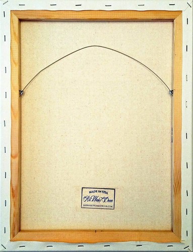 Antique Dark Blue Car Picture on Stretched Canvas, Wall Art Décor, Ready to Hang