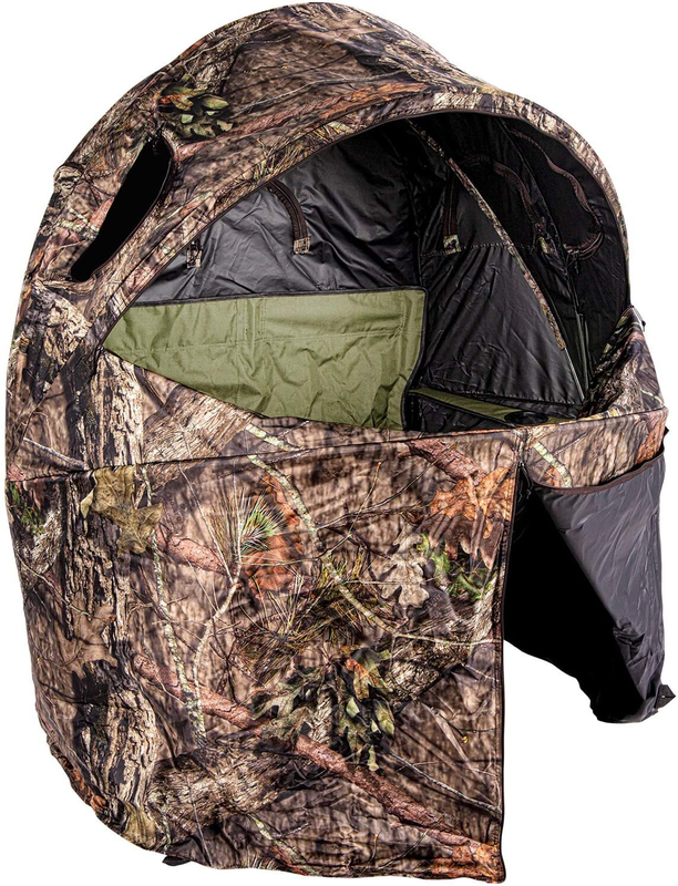 Two Person Chair Blind Pop Up Crossbow Hunting Tent Cover Camouflage Realtree