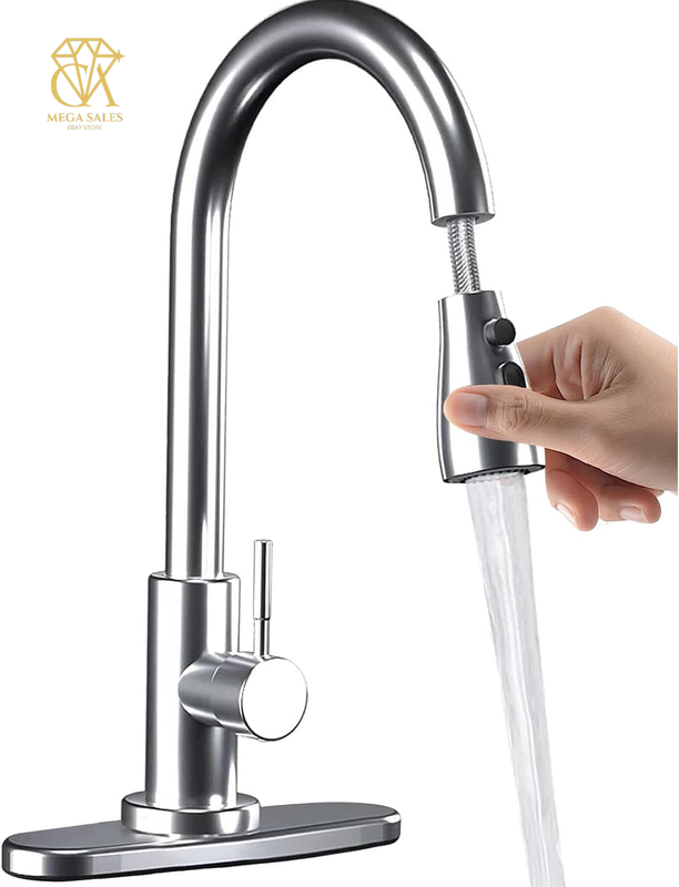 With Pull Down Sprayer，kitchen-faucet，single Handle Kitc