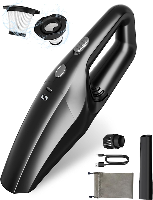 Handheld Vacuum Cleaner Cordless, Small Powerful Car Vacuum 