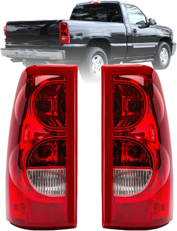 Tail Lights Rear Lamp Compatible With 2003-2006 Chevy Silverado 1500 2500 3500 1