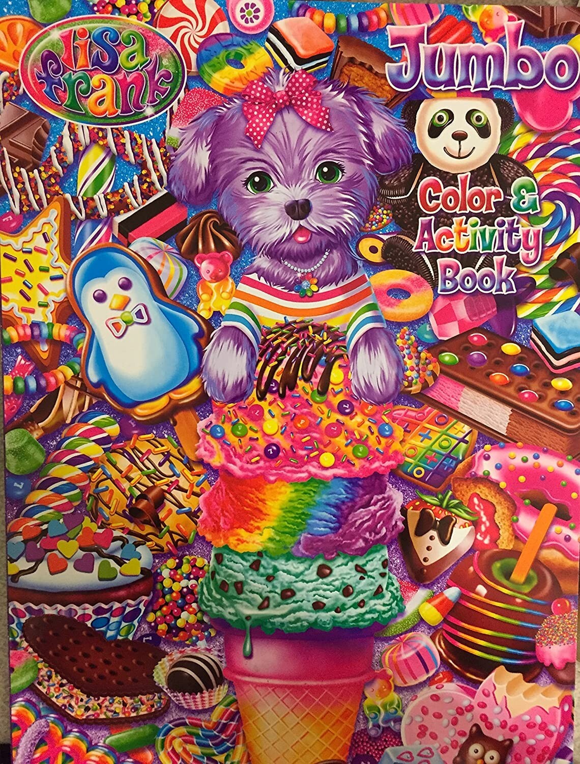Basp★ Francfranc COLOR MY LIFE Lisa Frank Jumbo Coloring Book Rainbow Ice Cream treats