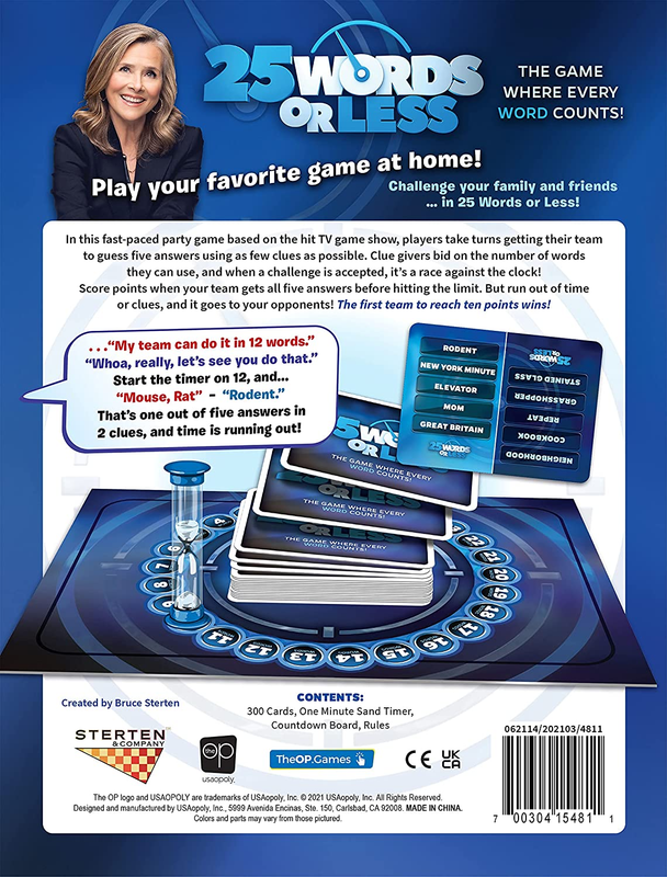 25 Words or Less | Fast-Paced Word Game | Friends & Family Board Game | Based on