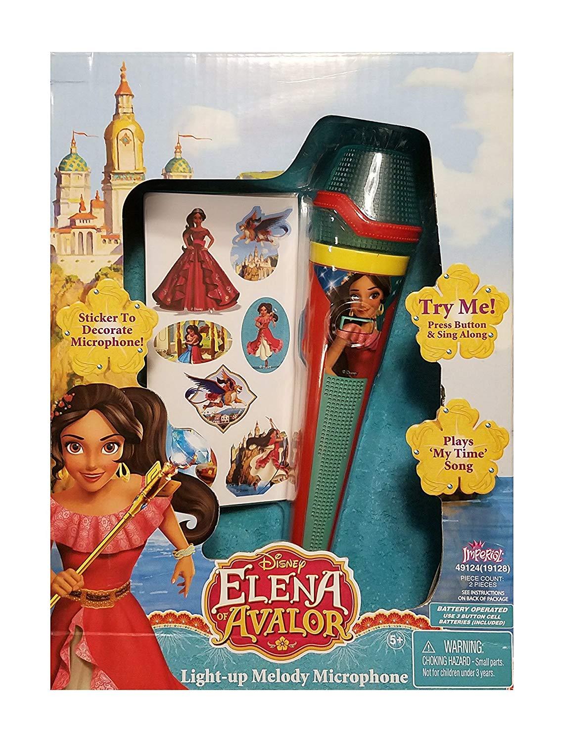 Disney Elena of Avalor Light Up Melody Microphone and Stickers Sings My Time