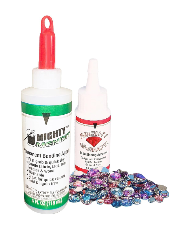 , Permanent Fabric Adhesive, Flexible Stretchable Washable, Cl...