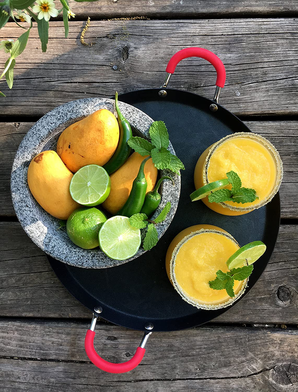 Vintage Granite Stone Mortar and Pestle Molcajete Mexican Salsa Bowl 6 Inch