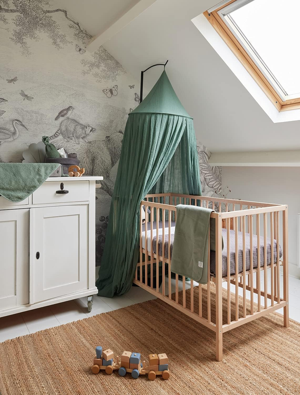 Mosquito Net Vintage 96 Inch - Canopy Bed Curtains Crib Canopy - Baby Nursery De