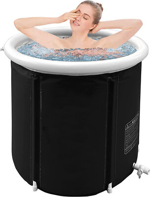 2in1 Portable Ice Bath tub / Hot Cold Plunge Tub Pool Foldable Large size +Cover