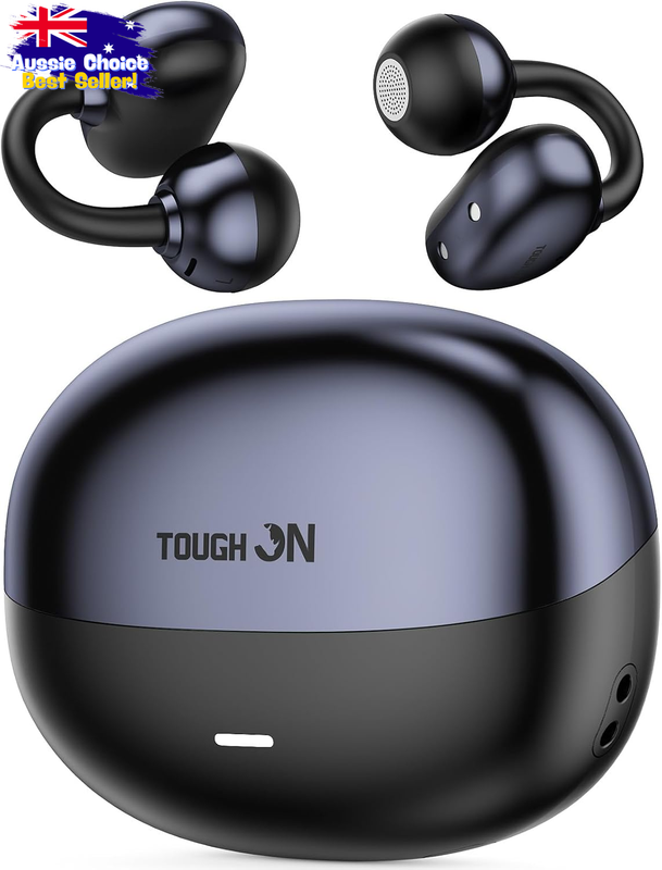 Openclip Bluetooth Earbuds 6.0, Clip-On, AI Mic, 42H Playtime, Bass Boost