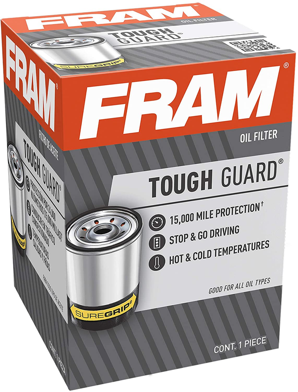 FRAM Tough Guard Replacement Oil Filter TG6607, Designed for Interval Full-Flow