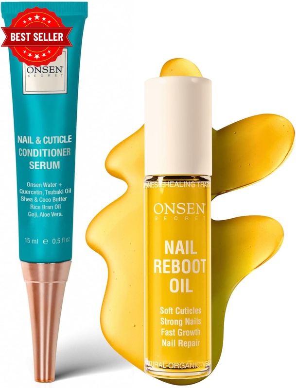 Secret Nail Reboot Duo - Treatment for Damaged Nails - Natural Nail Care & Cutic