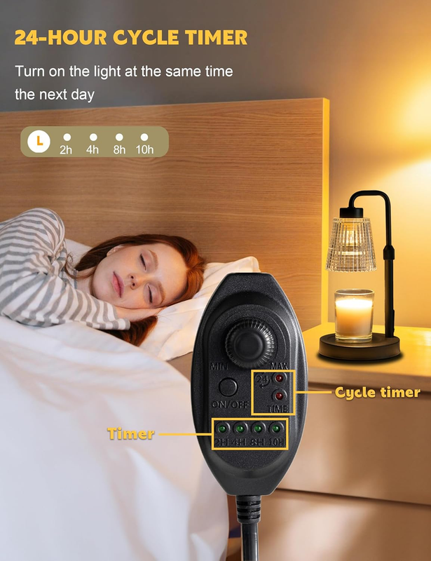 Candle Warmer Lamp with Timer Dimmable, Birthday Gifts for Women Mom, House Warm